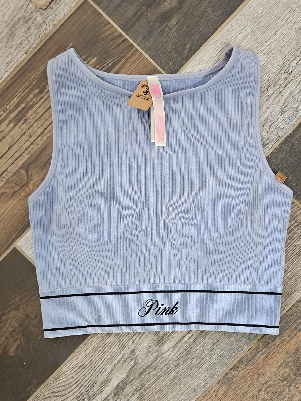 Pink Cropped Bra Top